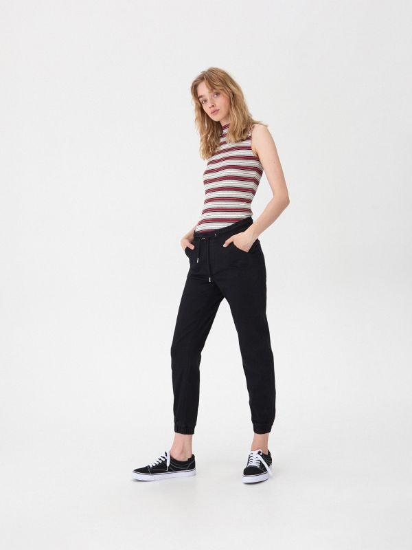 Joggeri denim - negru - VY629-99J - HOUSE