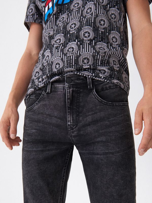 Slim fit farmer - fekete - WB950-99J - HOUSE
