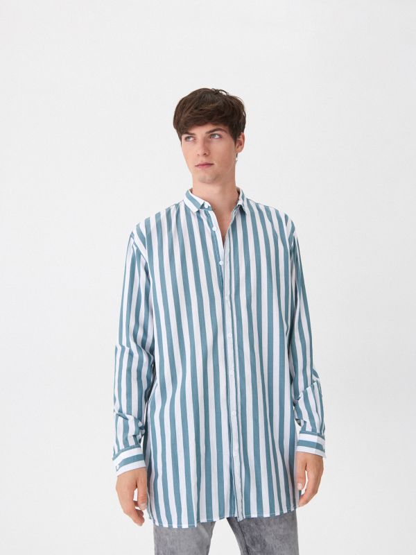 Košile oversize - zelená - WH739-77X - HOUSE