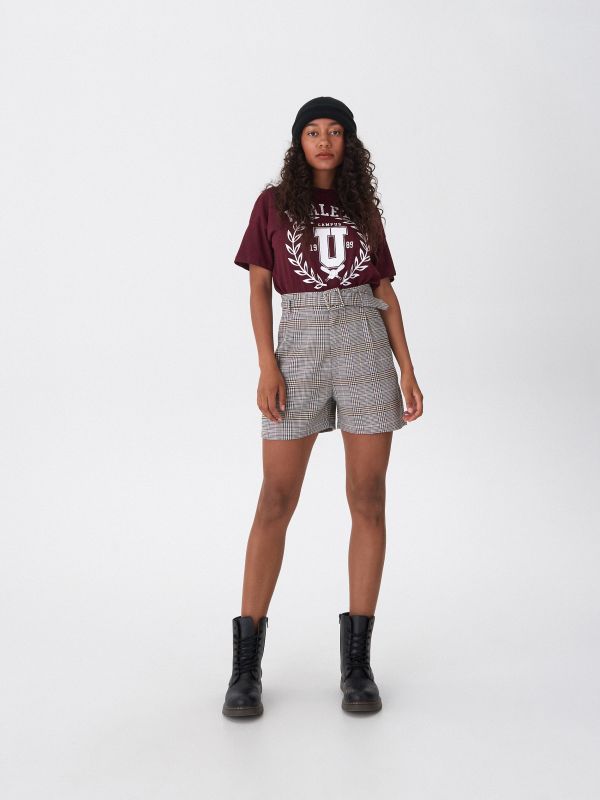 Pantaloni scurți cu curea - multicolor - WQ180-MLC - HOUSE