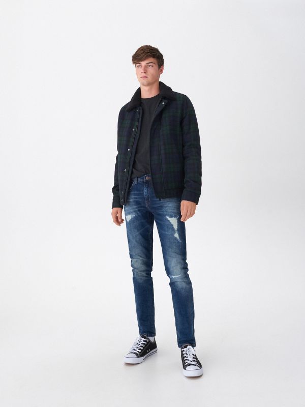 Slim fit jeans - granatowy - XC816-59J - HOUSE