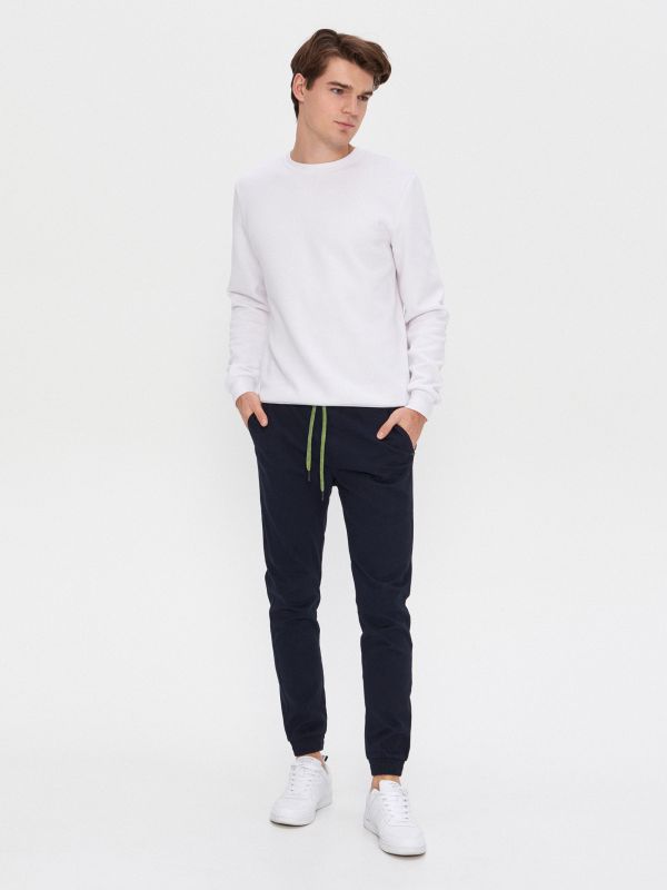 Брюки типа jogger - Темно-синий - XL004-59X - HOUSE