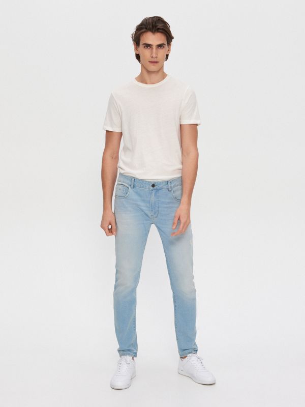Džinsi skinny - zils - XL183-50J - HOUSE