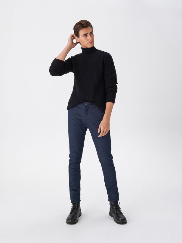 Džinsai slim fit - tamsiai mėlyna - XU045-59J - HOUSE
