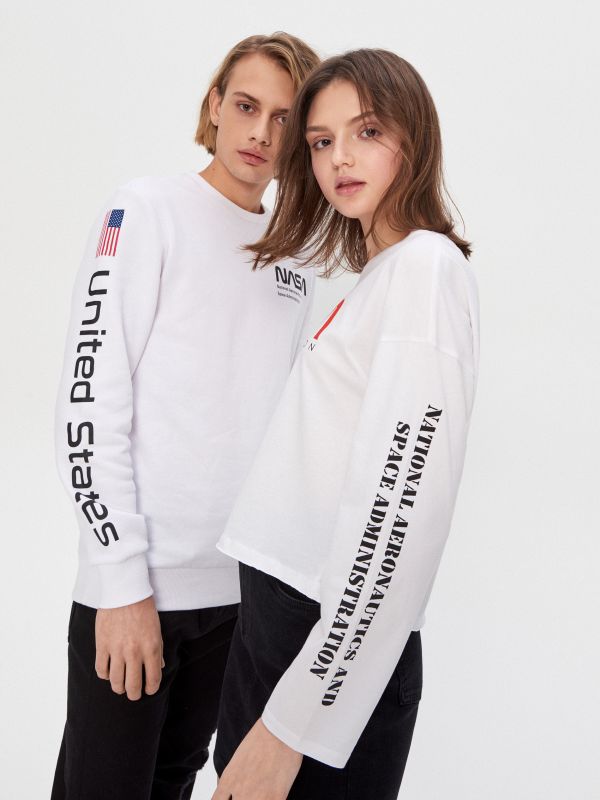 Tricou Nasa - fehér - YD814-00X - HOUSE