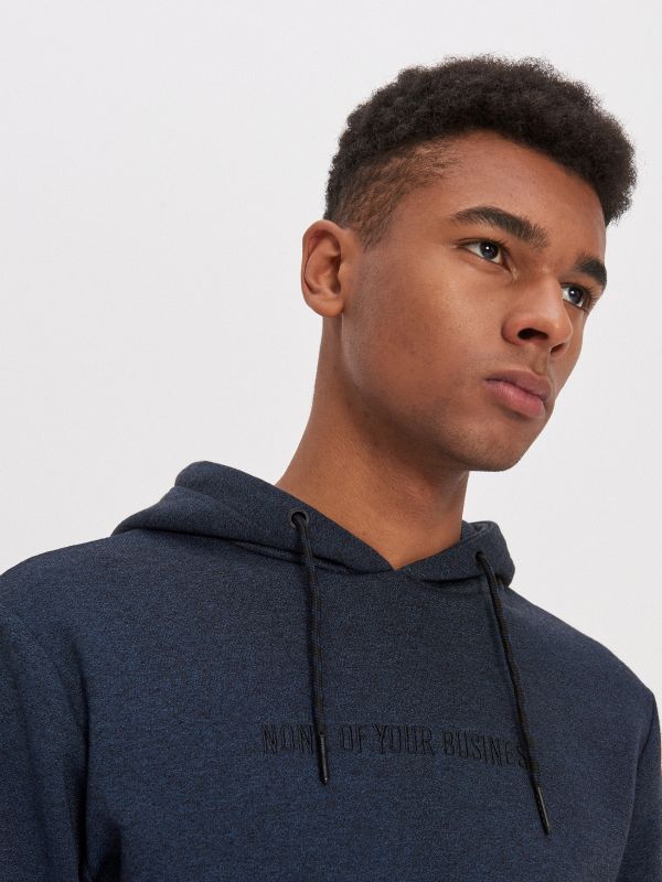 Sweatshirt mit Stickerei - marineblau - ZG089-59M - HOUSE