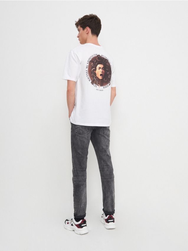 MEN`S T-SHIRT - білий - 0300E-00X - HOUSE