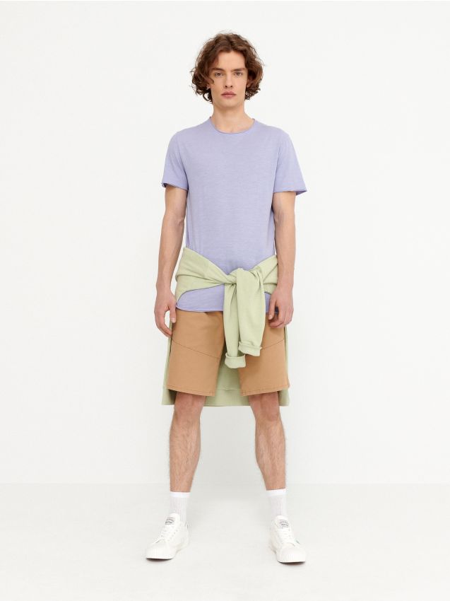 Pantaloni scurți basic - bej - 0595A-80X - HOUSE