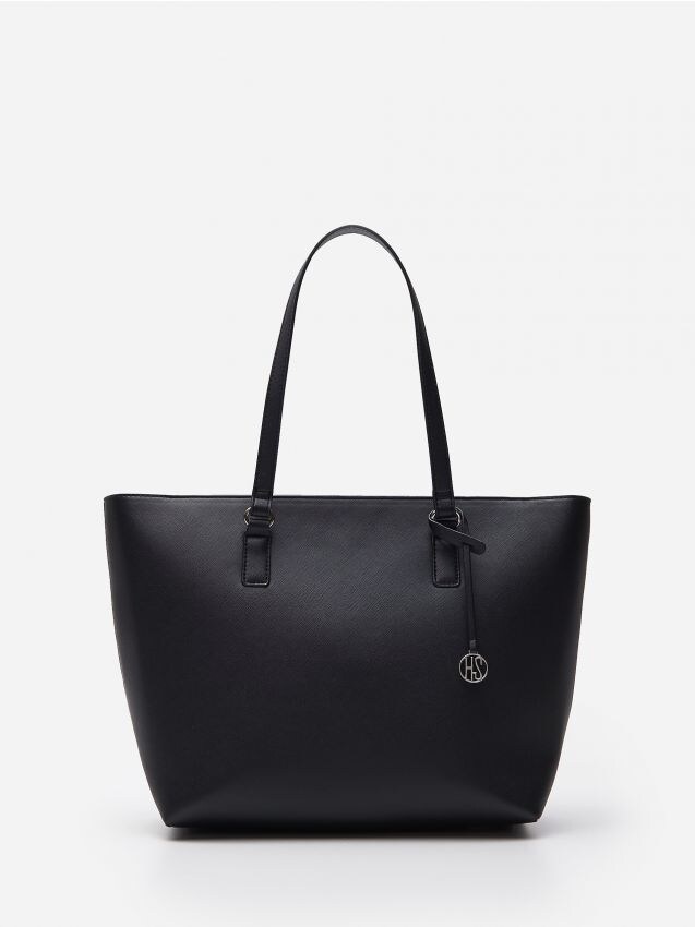 Shopper mit Schlüsselanhänger - schwarz - 0636A-99X - HOUSE