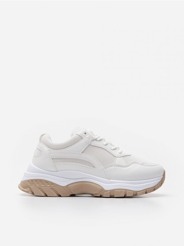 LADIES` TREKKING SHOES - cream - 0732A-01X - HOUSE