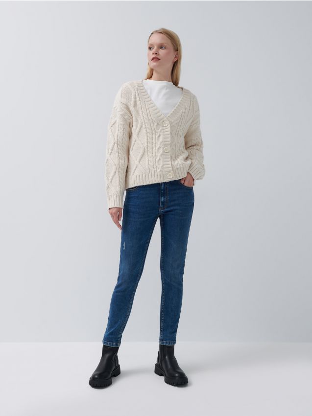 Džíny skinny fit - indigo jeans - 0779I-57J - HOUSE