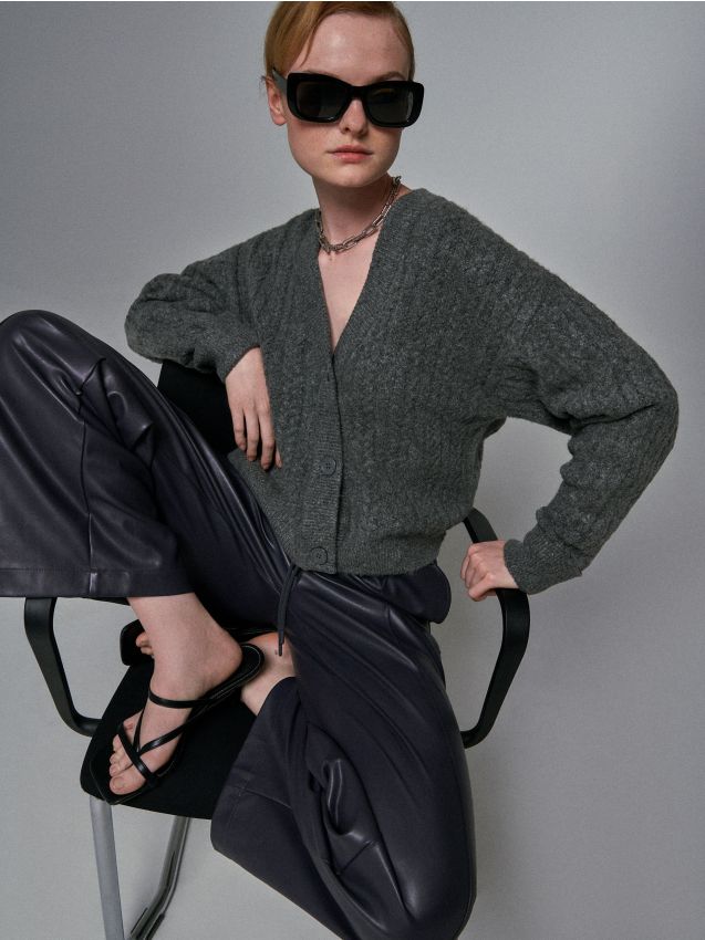Кардиган oversize - dark grey - HOUSE