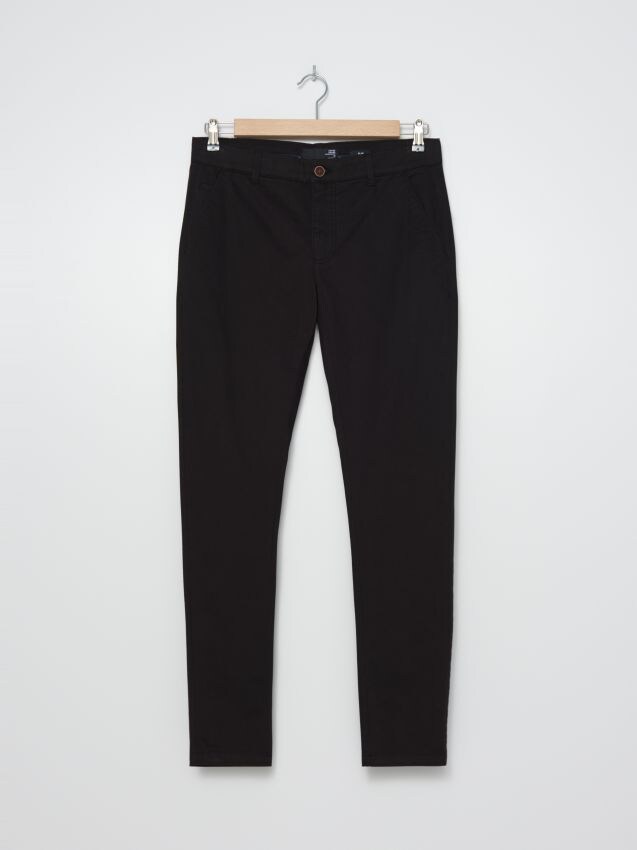 Брюки-ЧИНОСЫ slim fit - Черный - 0953E-99X - HOUSE
