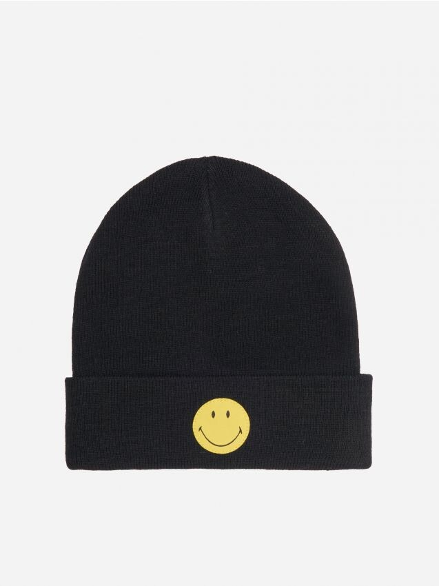 Trikotažinė kepurė Smiley Originals - juoda - 0997M-99X - HOUSE