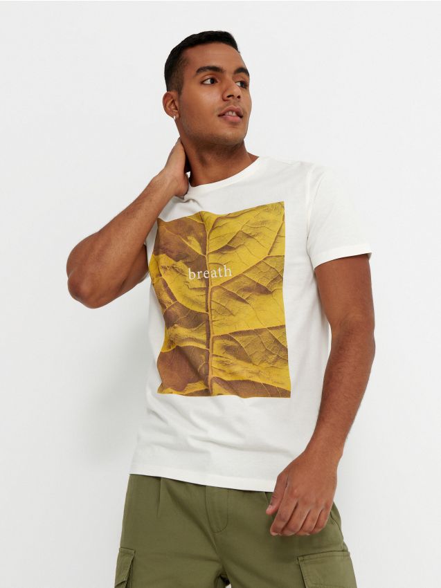 Trükkpildiga T-särk - cream - 1223H-01X - HOUSE