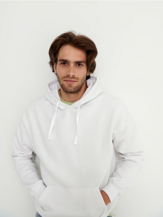 Hoodie - white - 1332H-00X - HOUSE