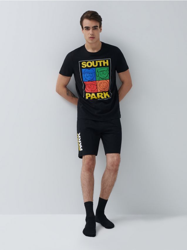Bedrucktes Pyjama-Set South Park - schwarz - 1450J-99X - HOUSE