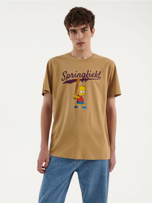Marškinėliai su atspaudu The Simpsons Springfield - kūno spalva - HOUSE