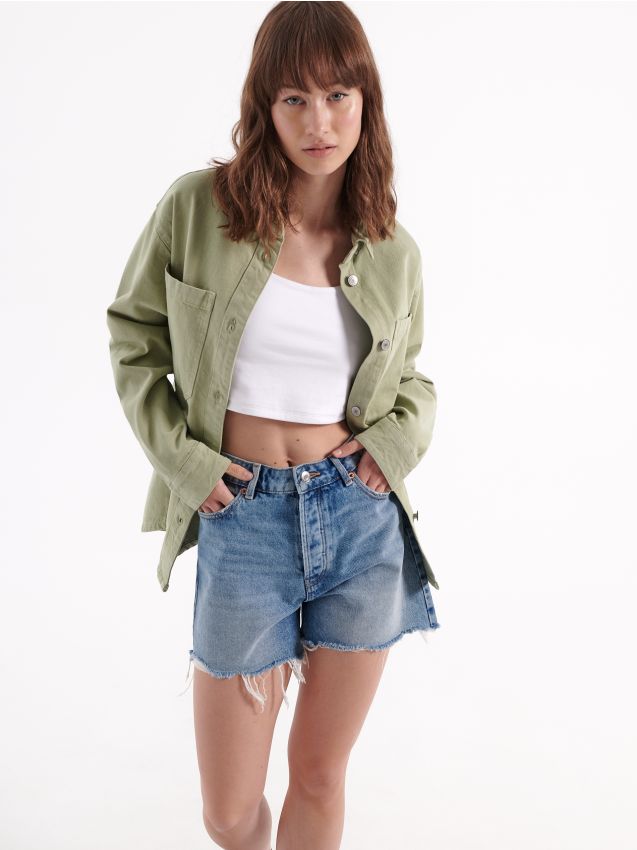 Košile loose fit - pale green - HOUSE