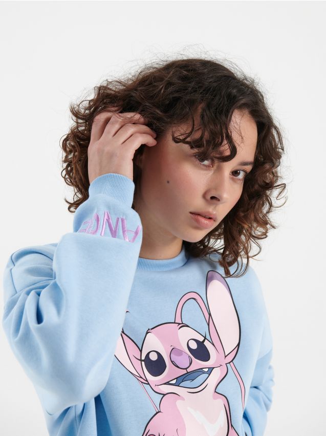 Sportinis nertinis su atspaudu Lilo & Stitch - pale blue - HOUSE