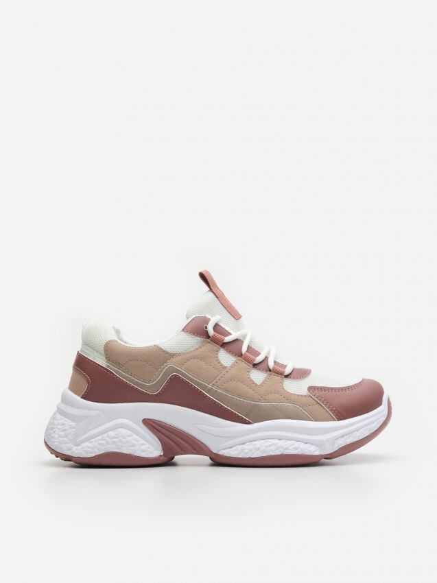 Sneakersy z łączonych materiałów - wielobarwny - 2256E-MLC - HOUSE