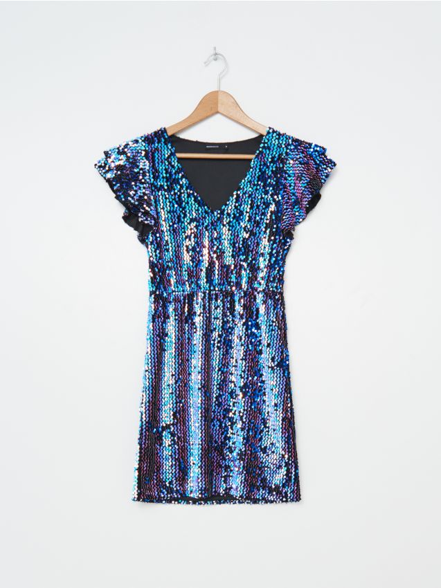 LADIES` DRESS - bleumarin - 2355D-59X - HOUSE
