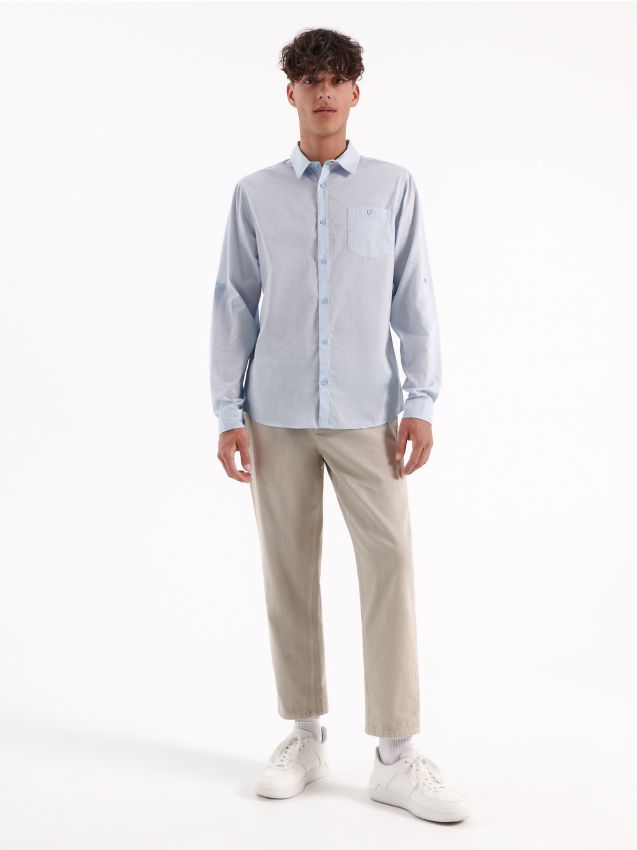 Сорочка slim fit - light blue - HOUSE