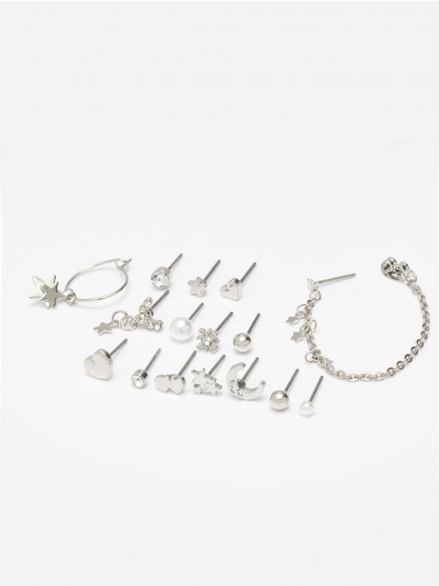 Ohrringe set - silber - 2786I-SLV - HOUSE