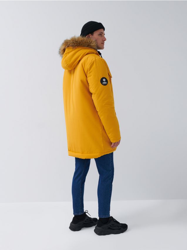 Parka s kapuljačom - žuta boja - 2899I-11X - HOUSE