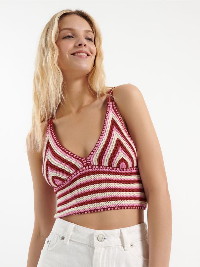 Crop top - viacfarebná - HOUSE
