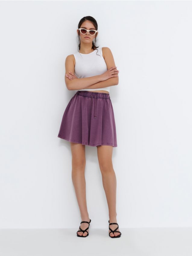 Rugalmas derekú szoknya - dark violet - 3140I-49X - HOUSE
