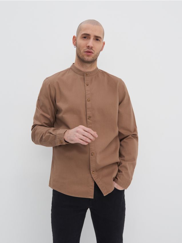 Püstkraega särk - golden brown - 3373E-82X - HOUSE