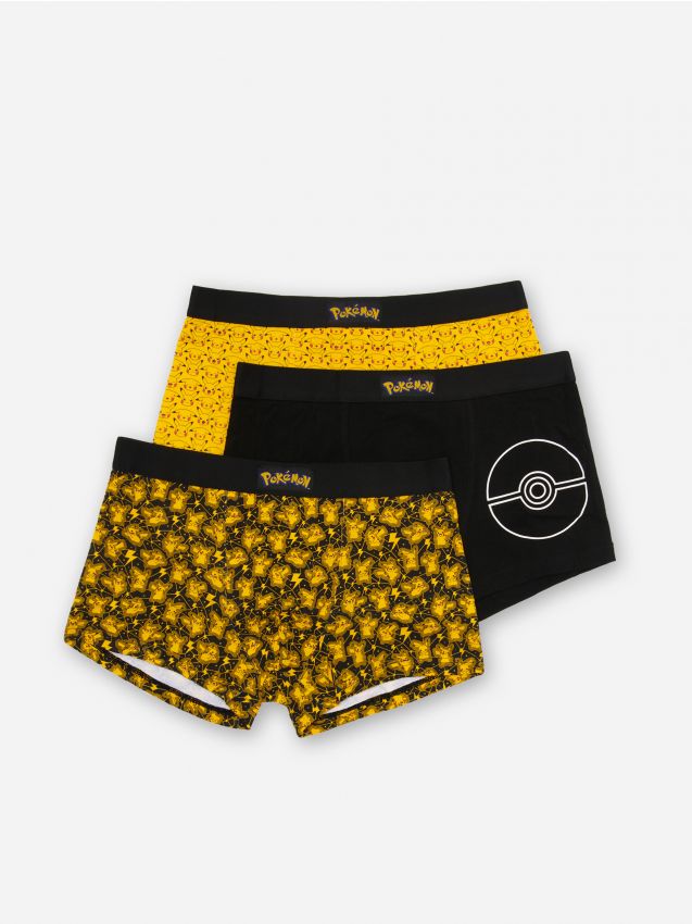 3-pack boxer rövidnadrág Pokémon - többszínű - 3433I-MLC - HOUSE