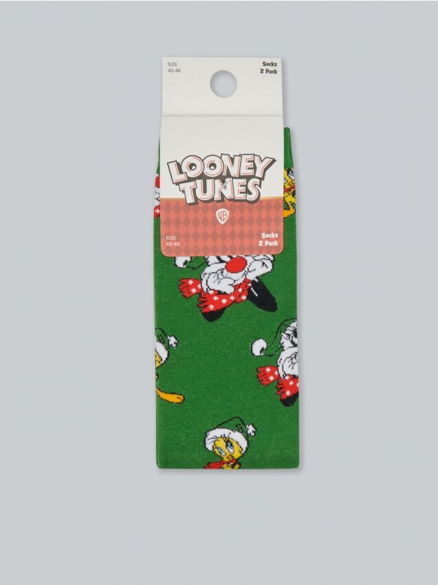 Ziemassvētku zeķes, iepakojumā 2 pāri Looney Tunes - daudzkrāsains - 3438L-MLC - HOUSE