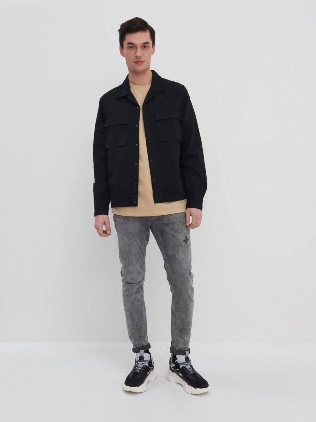 Ing shacket - fekete - 3505E-99X - HOUSE