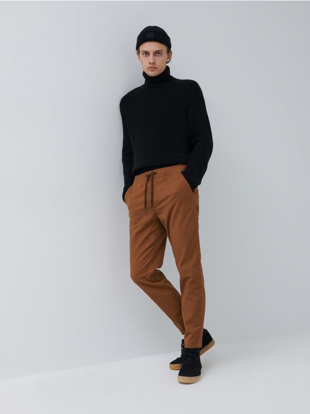 Брюки carrot fit - golden brown - 3506I-82X - HOUSE