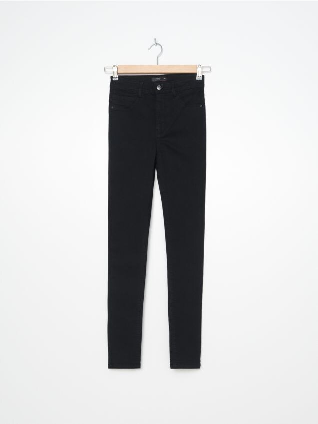 Skinny fit džinsai aukštu liemeniu - juoda - 3516D-99J - HOUSE