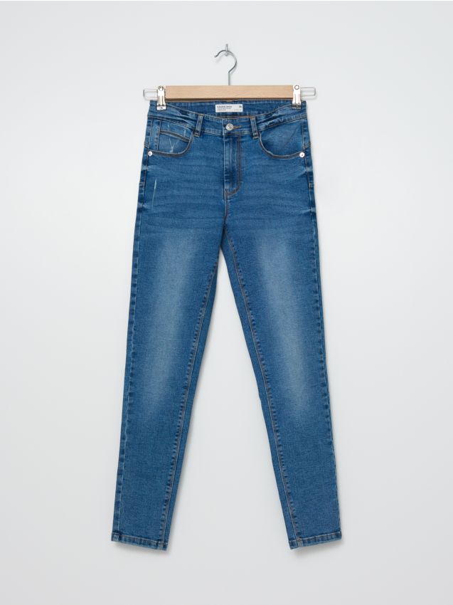 Skinny fit traperice s poderotinama - blue jeans - 3528D-55J - HOUSE