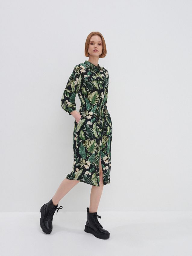 Rochie - dark green - 3546E-79X - HOUSE