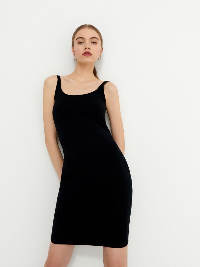 LADIES` DRESS - melns - 3565I-99X - HOUSE