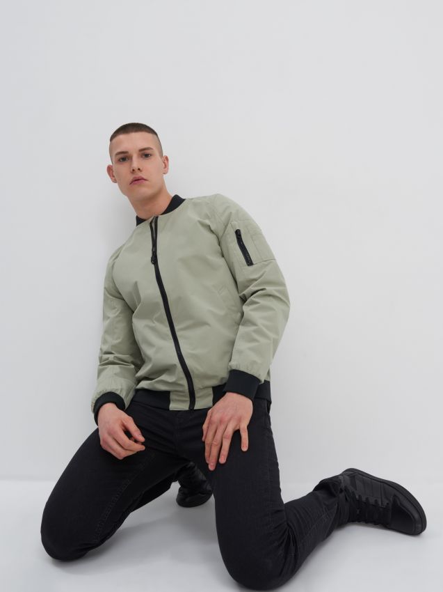 Kurtka bomber - brownish green - 3638D-78X - HOUSE