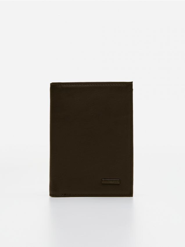 Кошелек из экокожи - dark brown - 3744A-89X - HOUSE