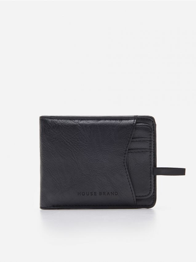 Portfel z etui na karty - czarny - 3750A-99X - HOUSE