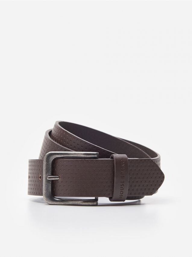 Herren gürtel - braun - 3773A-89X - HOUSE