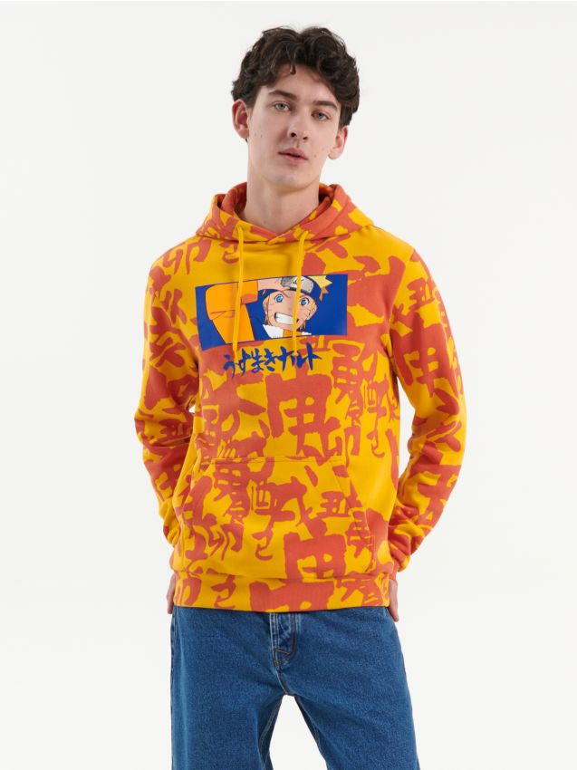 Felpa con cappuccio Naruto - Giallo - HOUSE