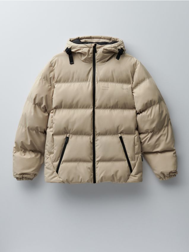 Стеганая куртка с капюшоном - light grey - 3860L-09X - HOUSE