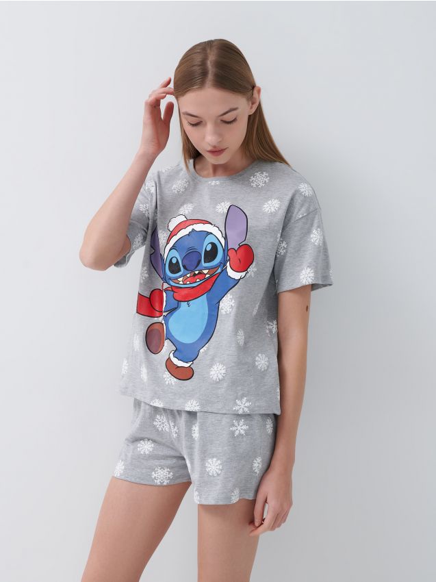 Mintás pizsamaszett Lilo & Stitch - többszínű - 3891L-MLC - HOUSE