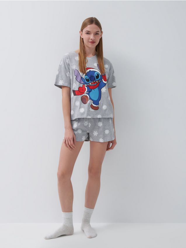 Pyamov souprava s potiskem Lilo & Stitch - vcebarevn - 3891L-MLC - HOUSE