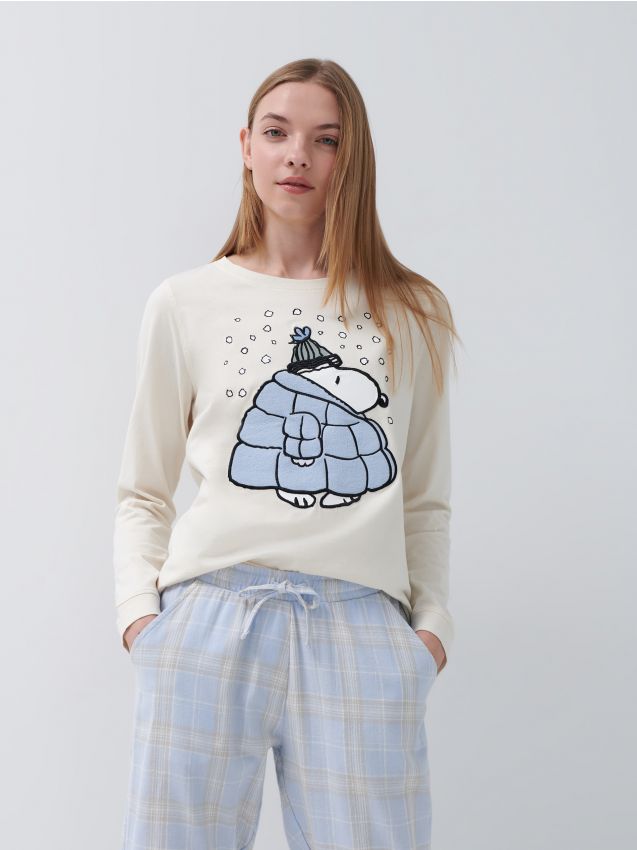 Pyamov souprava Snoopy - vcebarevn - 3902L-MLC - HOUSE