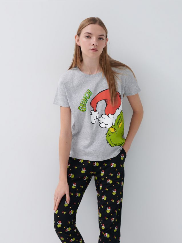 Pyamov souprava s potiskem Grinch - vcebarevn - 3905L-MLC - HOUSE